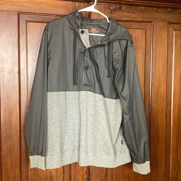 Northwest Territory Mens Hooded Outdoor Long Sleeve Pullover Gray/Black Sz L EUC - Picture 1 of 10